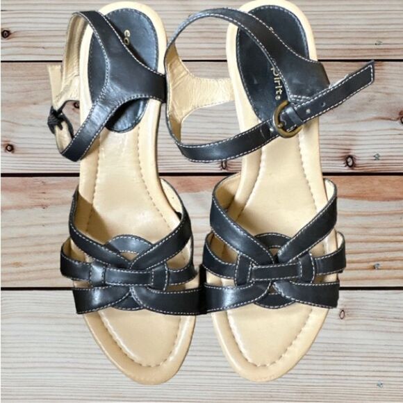 Easy Spirit Sunburst Sandals Size 7.5 Black - Picture 1 of 6